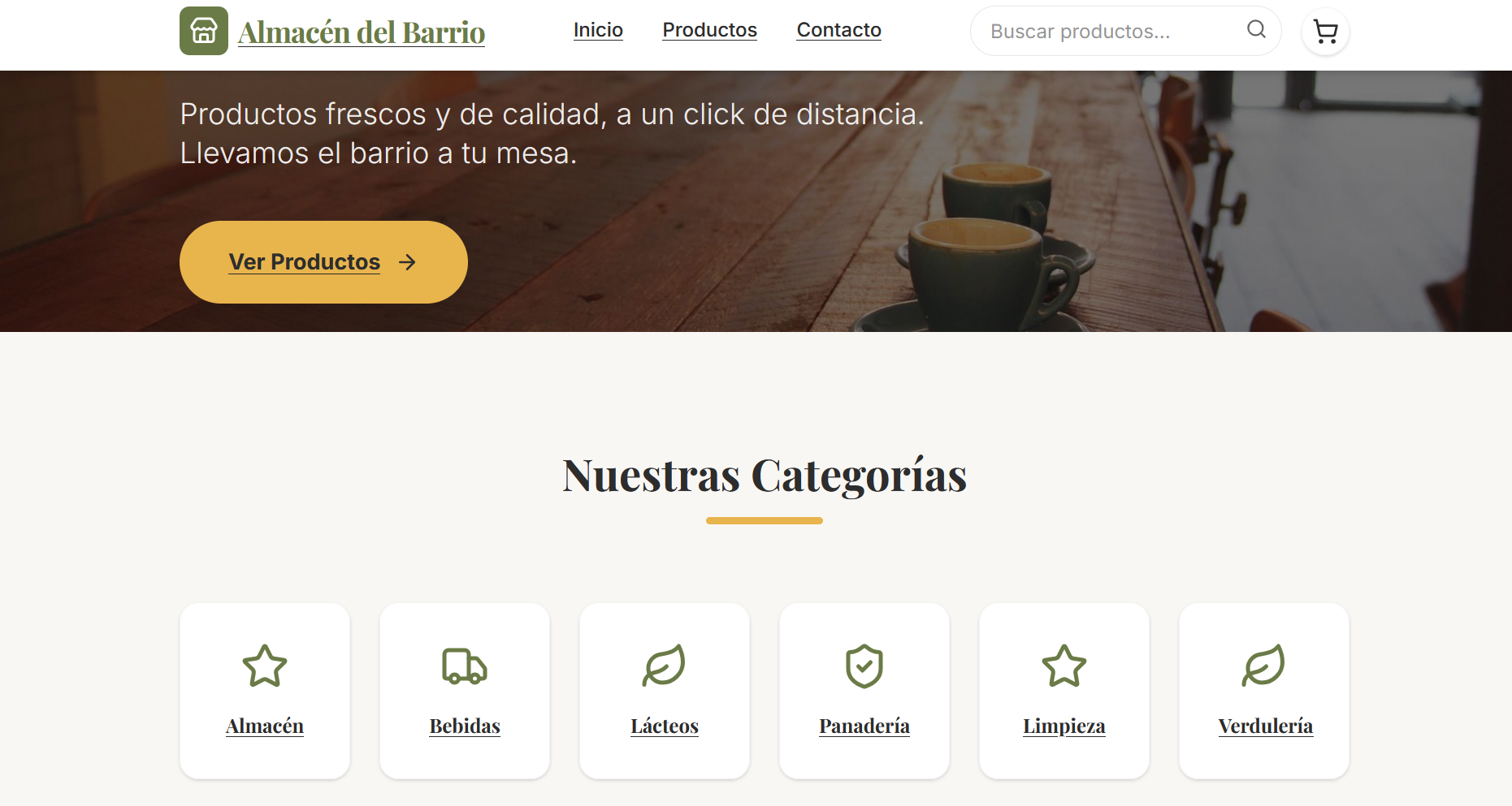 E-shop Almacén Local